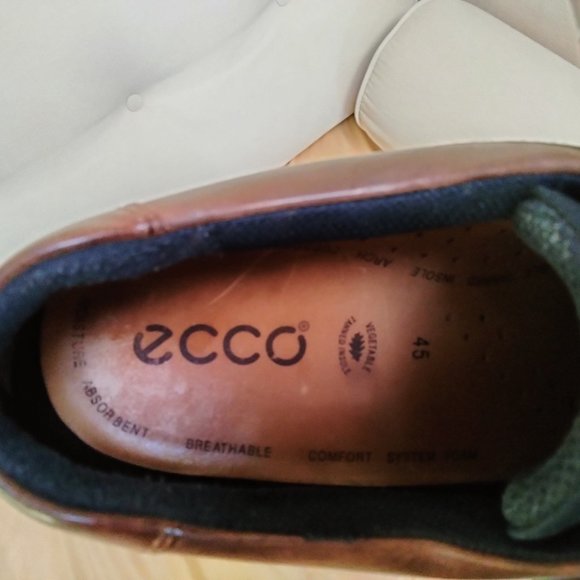 Leather Ecco Mens Track Hiking Trail Boots Brown Leather Lace Up Waterproof 9.5- main image 4